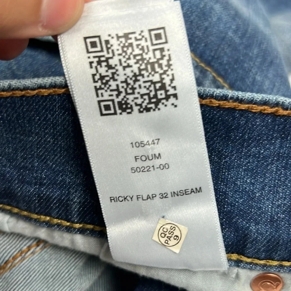 True Religion NWT Men W36‎ L32 Ricky Relaxed Straight Flap Back Pockets Jean